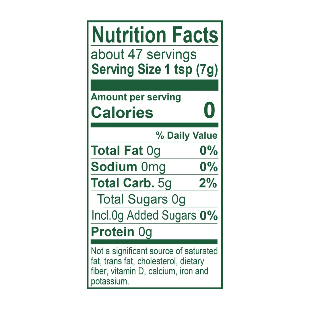 Whole Earth Liquid Allulose 11.5 oz Nutrition Facts