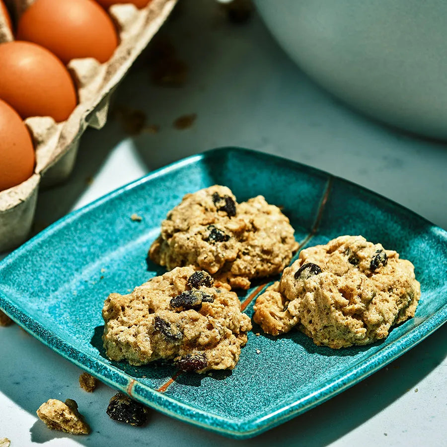 Spiced Oatmeal Raisin Cookies