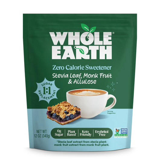 Whole Earth Stevia Leaf, Monk Fruit & Allulose bag