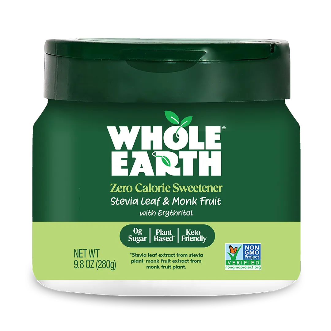 Whole Earth Stevia Leaf & Monk Fruit Jar