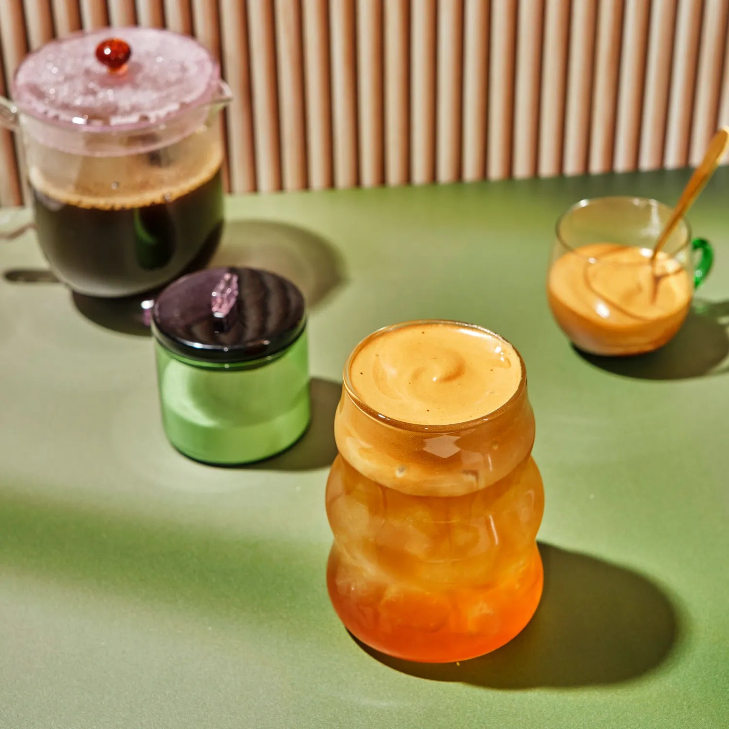 Coconut Water with Almond Coffee Foam