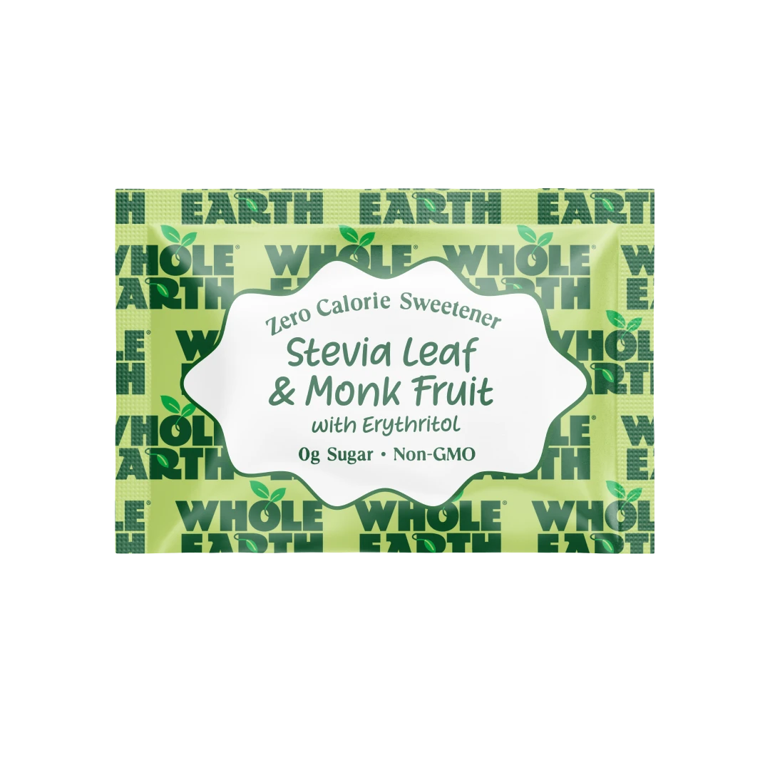 Whole Earth Stevia & Monk Fruit Sweetener Sachet