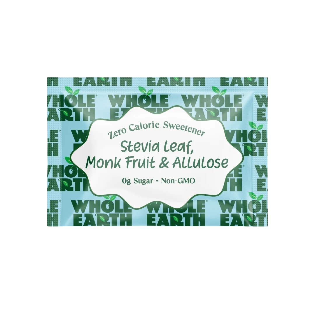 Whole Earth Stevia, Monk Fruit & Allulose sachet